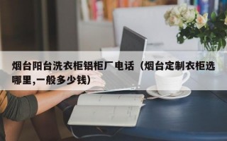 烟台阳台洗衣柜铝柜厂电话（烟台定制衣柜选哪里,一般多少钱）